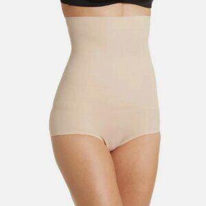 Skinnygirl Seamless Nude High Waist Briefs L Shapewear Smoothing Stretch Minimal